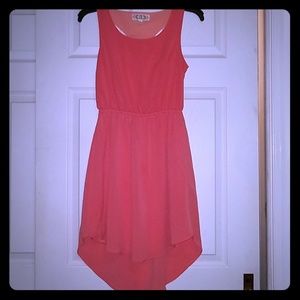 Pink Rose Peach and Pink Gorgeous Dress-Small